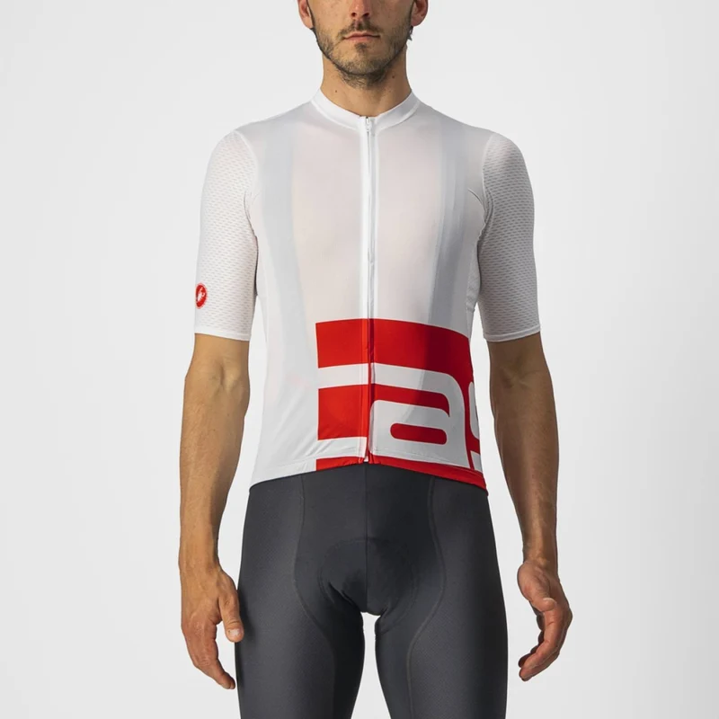 CASTELLI DOWNTOWN JERSEY WHITE/RED