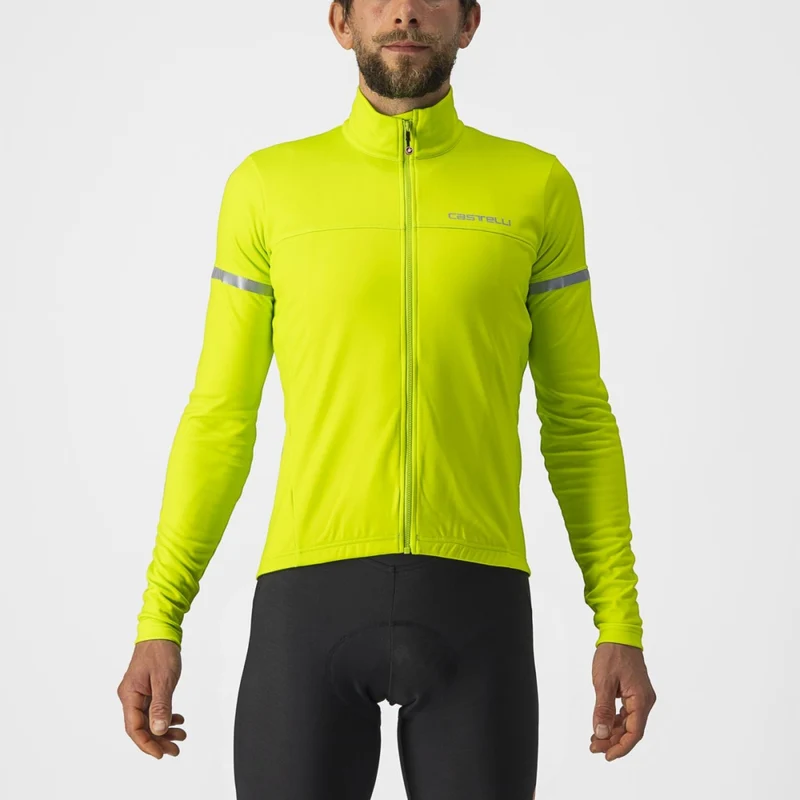 CASTELLI FONDO 2 單車衫 長袖騎行衣 FZ 熒光綠/銀色