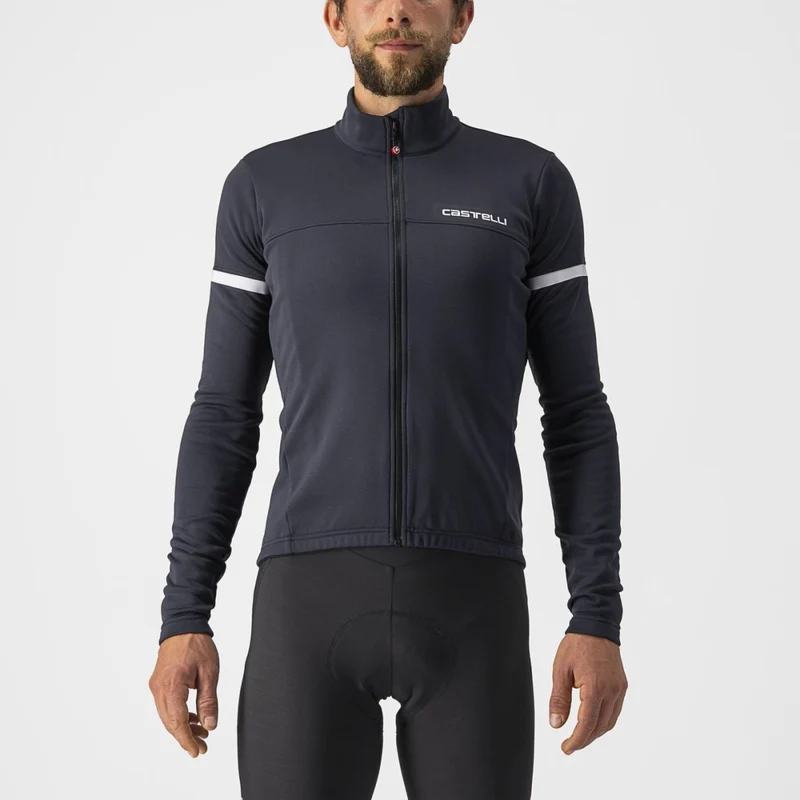 CASTELLI FONDO 2 單車衫 長袖騎行衣 FZ 淺黑色/白色反光