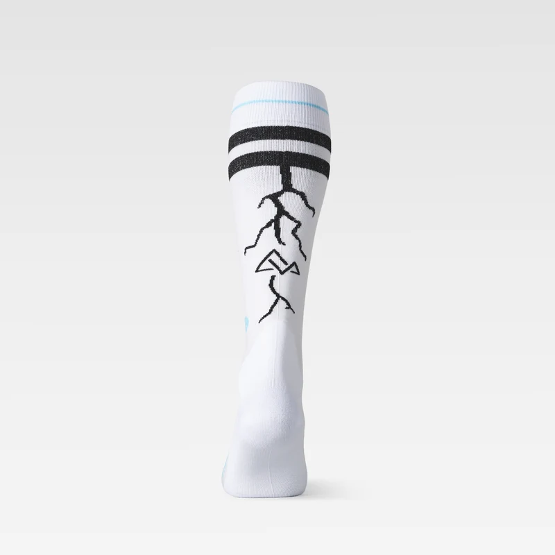 Merino Snow Socks Women – Leon Vockensperger Edition | White / Black / Turquoise