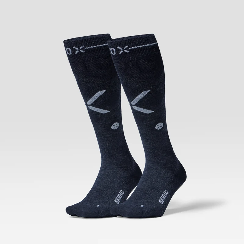Merino Skiing Socks Men 2-Pack | Navy / White