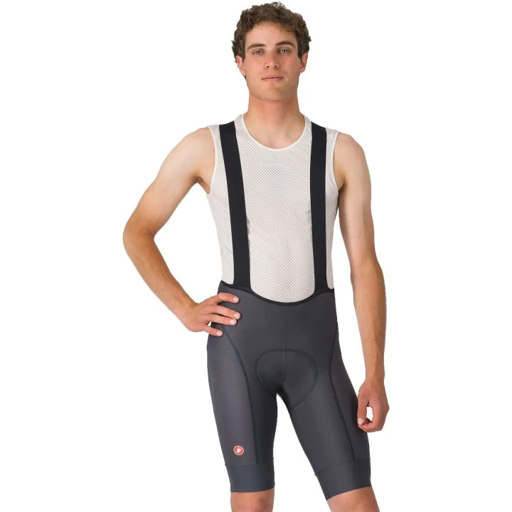 CASTELLI MEN'S COMPETIZIONE 2 BIBSHORT DARK GRAY