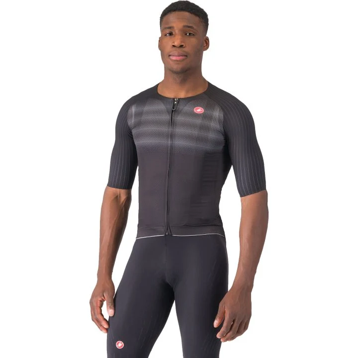 CASTELLI MEN'S AERO RACE 8S JERSEY BLACK