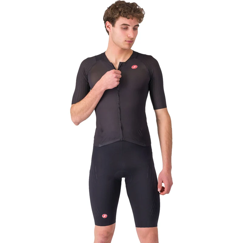 CASTELLI MEN'S FREE SANREMO 3 SUIT SHORT SLEEVE BLACK