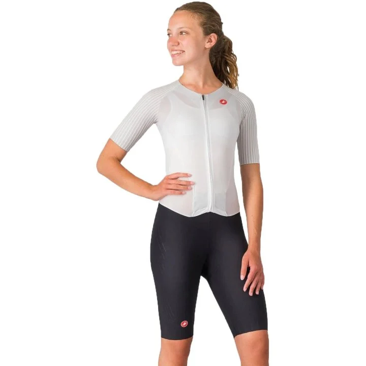 CASTELLI WOMEN'S FREE SANREMO 3 W SUIT SHORT SLEEVE WHITE/BLACK