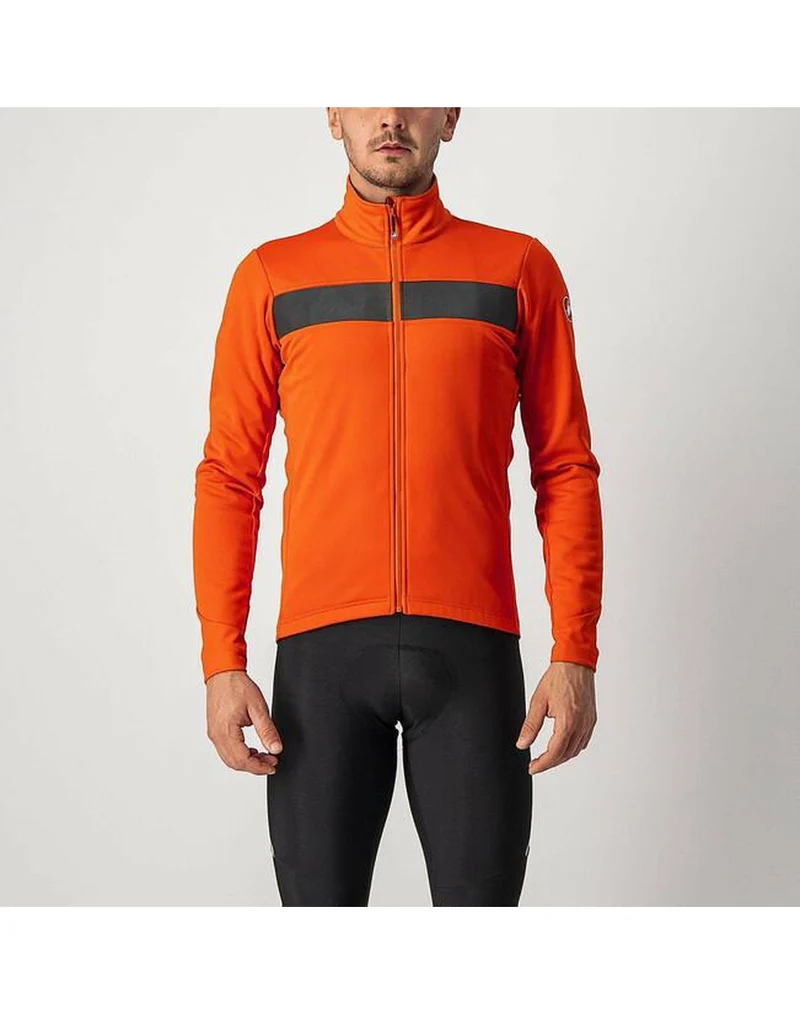 CASTELLI RADDOPPIA 3 JACKET FIERY RED BLACK REFLEX