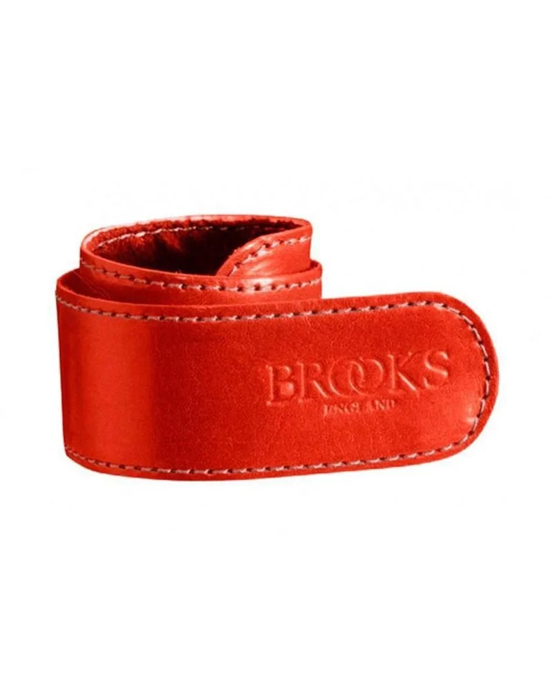 Brooks Trouser Strap 真皮綁褲腳帶 紅色
