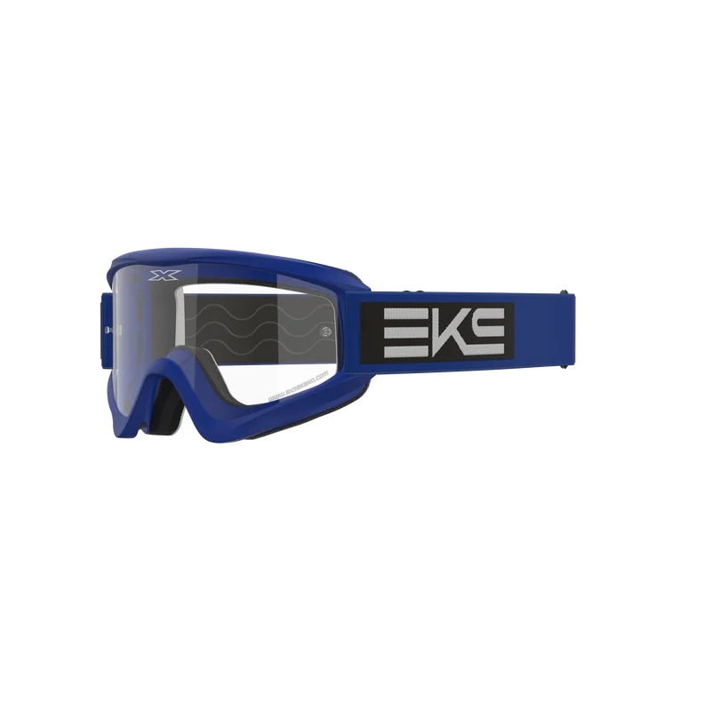 GOX Flat-Out Goggle EKS Blue Black - Clear