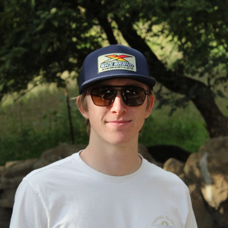 EKS Brand Flat Bill Logo Patch Hat