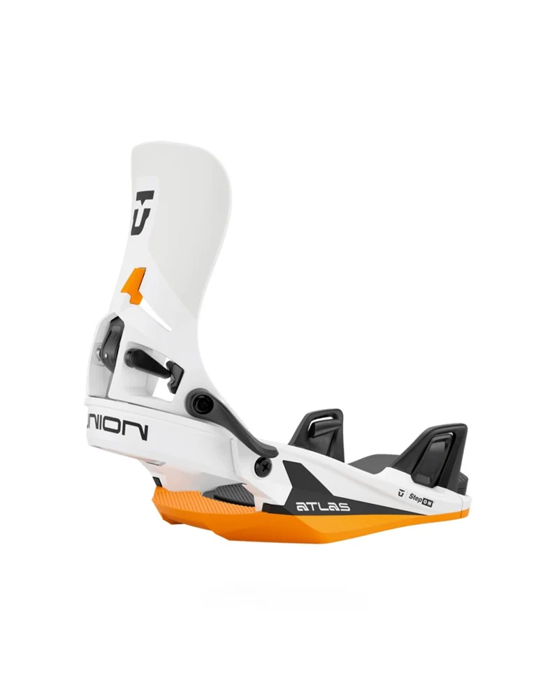 Union Atlas Step On® White / Orange Snowboard Bindings
