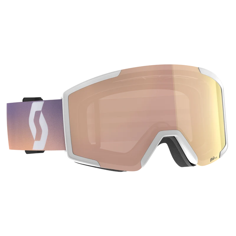 Scott Shield Skibril - Wit/Roze